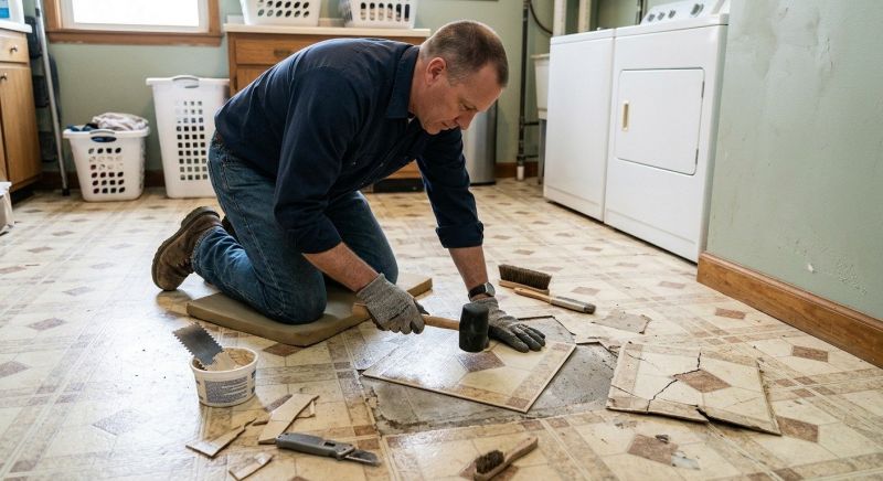 Linoleum Tile Repair in Denver County, CO