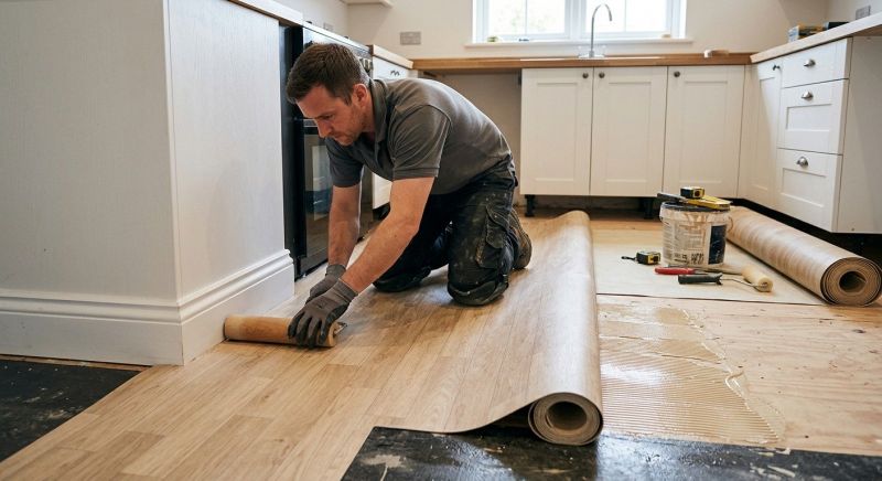 Sheet Linoleum Installation in Commerce City, CO